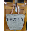 Tote Bag with Leather handle